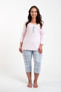 Allison piżama damska 3/4 rękaw, 3/4 spodnie - Italian Fashion - Piżamy damskie - miniaturka - grafika 1