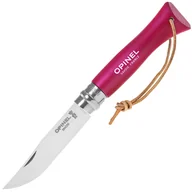 Noże - Nóż składany Opinel No.6 Colorama Inox - Strawberry - miniaturka - grafika 1