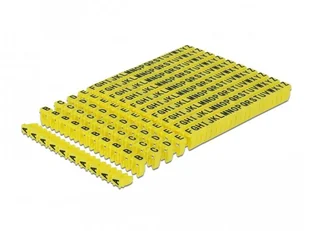 Delock Organizer kabli znacznik żółty litery A-Z 260 sztuk 18303 - Maskownice do kabli - miniaturka - grafika 3