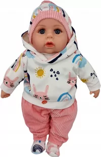 Lalka Bobas Mówi I Spiewa Polski 45Cm+Smoczek_38 - Lalki dla dziewczynek - miniaturka - grafika 1