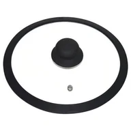 Pokrywki - Pokrywka Szklana Z Gałką Uniwersalna Kinghoff 24CM - miniaturka - grafika 1