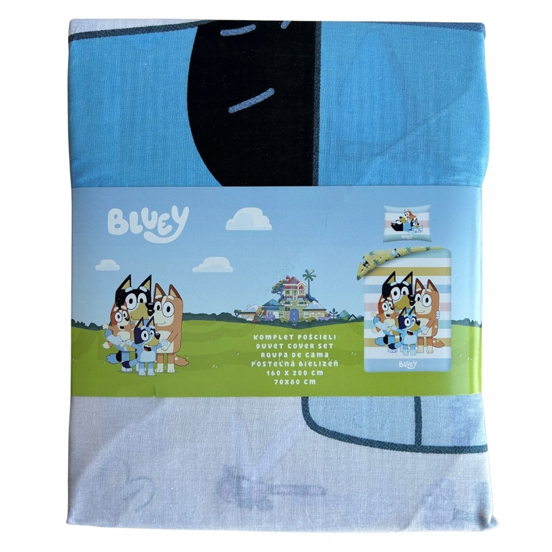 Bawełniana pościel dziecięca 160x200 BLUEY
