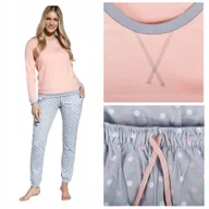 Piżamy damskie - CORNETTE Piżama Damska 634/60 Bawełniana Różowa Rozmiar L - miniaturka - grafika 1