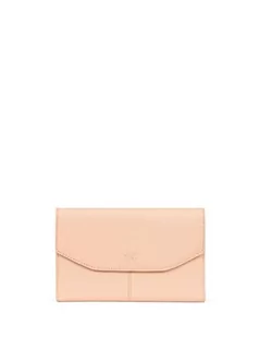 Hexagona - 2-częściowy towarzysz podróży Stop RFID - kompatybilny z kartami kredytowymi, CNI, prawem jazdy, paszport i szarą kartą - kolekcja paryska - skóra bydlęca ziarnista, Nude, Taille unique - Portfele - miniaturka - grafika 1