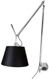 Artemide - Tolomeo Mega Lampa Ścienna ze Ściemniaczem Alu/Czarna Artemide - Lampy ścienne - miniaturka - grafika 1