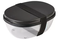 Lunch boxy - Mepal, Lunchbox Salad Ellipse 107640541100, Czarny - miniaturka - grafika 1