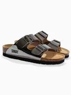 Klapki i japonki damskie - Sunbay Klapki "Trefle" w kolorze srebrnym - miniaturka - grafika 1