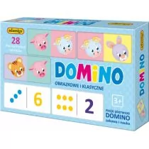 Adamigo Domino obrazkowe i klasyczne G-7011 - Gry planszowe - miniaturka - grafika 1