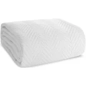 Narzuty - Narzuta EUROFIRANY Len 220 x 240 cm Biały - miniaturka - grafika 1