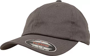 Czapki damskie - Flexfit Czapka z daszkiem unisex Cotton Twill Dad Cap, ciemnoszary, L/XL 6745 - grafika 1