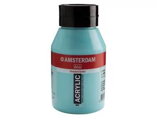 Talens Amsterdam, farba akrylowa, 1000 ml, Zieleń turkusowa - Przybory szkolne - miniaturka - grafika 1