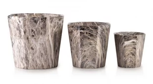 NEVA MARBLE KOMPLET 3 DONICZEK xL:16Xh14/L:12,5Xh12/M:8,5h9cm - Donice - miniaturka - grafika 1