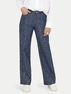 Spodnie damskie - ONLY Spodnie materiałowe Evita 15362397 Granatowy Wide Leg - miniaturka - grafika 1