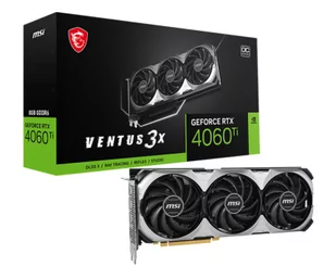 MSI GeForce RTX 4060 Ti Ventus 3X E OC 8G GDDR6 - Karty graficzne - miniaturka - grafika 1