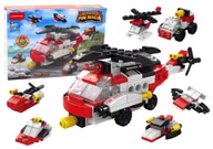 Klocki - Klocki Konstrukcyjne Helikopter 6w1 Zestaw DIY Pojazdy 117 ele. - miniaturka - grafika 1
