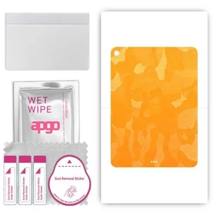 folia naklejka skórka strukturalna na TYŁ do Apple iPad Air 13 6 gen. 2024 - Moro Camo Żółty - apgo SKINS - Akcesoria do tabletów i e-booków - miniaturka - grafika 1