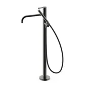 Baterie wannowe i prysznicowe - Bateria wannowa wolnostojąca Tres Study czarny 26247005KM - miniaturka - grafika 1