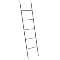 Wieszaki łazienkowe - Beliani Stojak na ręczniki czarny ARIBIBI - miniaturka - grafika 1