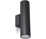 Lampy ogrodowe - Kinkiet zewnętrzny 2xGU10/35W/230V IP54 okrągły czarny - miniaturka - grafika 1