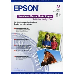 Epson c13s041315 Glossy Photo Paper Inkjet A3 255 G/M2 20 arkuszy Pack EPS041315 - Papier do drukarek - miniaturka - grafika 1