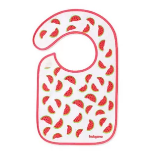BabyOno Śliniak frotte 23x37 cm Arbuz 6m+ 832 - Śliniaki i fartuszki - miniaturka - grafika 1