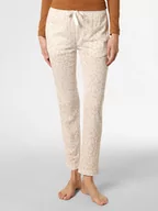 Piżamy damskie - Marie Lund - Damskie spodnie od piżamy, beżowy|biały - miniaturka - grafika 1
