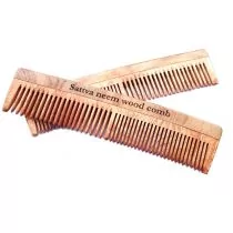 Sattva Sattva Neem Comb Grzebień Dual 19cm SATT-0703 - Szczotki i grzebienie do włosów - miniaturka - grafika 1