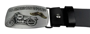 Pasek Skórzany COMPLEX (PL) Skóra Licowa 40 mm Klamra Pełna na Bolczyk BLASZKA "AMERICAN LEGEND" CBOL40/20 - Paski - miniaturka - grafika 2