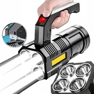 Latarki - Latarka Taktyczna Multifunkcyjna LED UV z Rączką Duży Zasięg Światła 2000LM - miniaturka - grafika 1