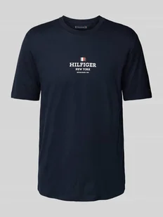T-shirt z nadrukiem z logo - Koszulki męskie - miniaturka - grafika 1
