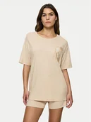 Piżamy damskie - Triumph Piżama Endless Comfort 10222572 Beżowy Relaxed Fit - miniaturka - grafika 1