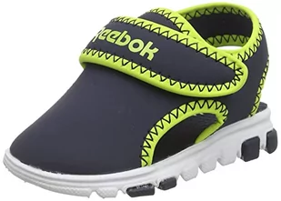Reebok Dziecięcy chłopięcy Wave Glider III sandały sportowe, Vector granatowy/kwasowo-żółty/FTWR biały, 8,5 UK dziecko - Buty dla chłopców - miniaturka - grafika 1