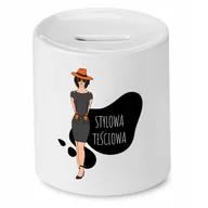 Skarbonki - SKARBONKA DLA TEŚCIOWEJ STYLOWA TEŚCIOWA z Nadrukiem ze Zdjęciem - miniaturka - grafika 1