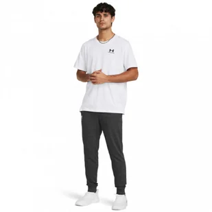 Męskie spodnie dresowe Under Armour UA Rival Terry Jogger - szary - UNDER ARMOUR - Spodnie sportowe męskie - miniaturka - grafika 1