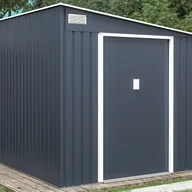 Altany ogrodowe - Wiata ogrodowa ze stali galwanizowanej w kolorze antracytowym 5,49 m² - DAUSTIN - miniaturka - grafika 1