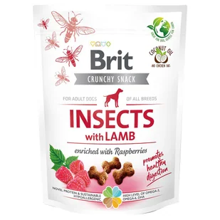 BRIT Brit Care Dog Crunchy Cracker Przysmak Dla Psa Owady, Jagnięcina, Maliny 200 g - Przysmaki dla psów - miniaturka - grafika 2