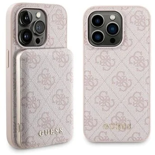 Guess Zestaw do iPhone 15 Pro Max + Powerbank 5000mAh MagSafe 4G Metal Logo Różowy - Etui i futerały do telefonów Guess Zestaw do iPhone 15 Pro Max + Powerbank 5000mAh MagSafe 4G Metal Logo Różowy - Etui i futerały do telefonów - miniaturka - grafika 1