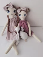 Lalki dla dziewczynek - Szmaciane lalki dla sióstr - duże, personalizowane - miniaturka - grafika 1