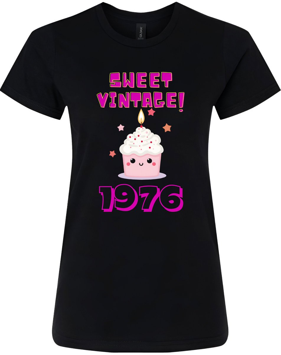 KOSZULKA DAMSKA NADRUK URODZINY ROCZNIK 1976 PREZENT PREMIUM XL