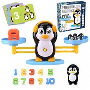 Zabawki interaktywne dla dzieci - WOOPIE Waga Równoważna Szalkowa Nauka Liczenia Pingwin - miniaturka - grafika 1
