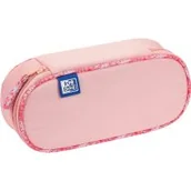 Piórniki - Piórnik z klapką Oxford Flowers pomarańczowy - miniaturka - grafika 1