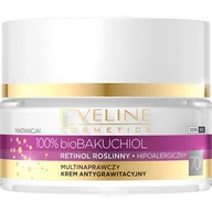 Kremy do twarzy - Eveline 100% Bio Bakuchiol Multinaprawczy Krem antygrawitacyjny 70+ na dzień i noc 50ml - miniaturka - grafika 1