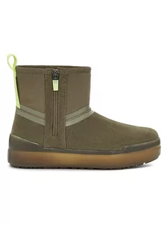 Botki damskie - UGG Botki "Classic Tech Mini" w kolorze ciemnozielonym - grafika 1