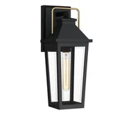 Lampy ogrodowe - Quoizel QZ-BUCKLEY-M-MBK -Kinkiet zewnętrzny BUCKLEY 1xE27/40W/230V IP44 - miniaturka - grafika 1