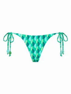 Seafolly Dół od bikini Sorrento 40651-277 Zielony - Stroje kąpielowe - miniaturka - grafika 1
