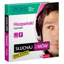 Pons praca zbiorowa Słuchaj i mów. Hiszpański. Podstawy + CD - Książki do nauki języka hiszpańskiego - miniaturka - grafika 1