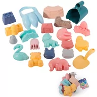 Zabawki do piasku - WOOPIE Zestaw do Piasku w Wiaderku 21 el. - miniaturka - grafika 1