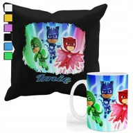 Gadżety dla niej i dla niego - Zestaw Kubek + Poszewka Z Nadrukiem-Dla Fana Pidżamersi Prezent +Imię - miniaturka - grafika 1