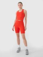 Spodenki damskie - 4F Legginsy kolarki treningowe damskie - czerwone XS - miniaturka - grafika 1