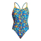 Stroje kąpielowe - FUNKITA Strój kąpielowy damski jednoczęściowy DIAMOND BACK ONE PIECE big cat bash - miniaturka - grafika 1